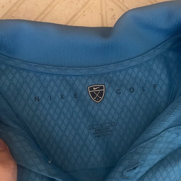 Lot of 2 Nike Golf Polo Shirts Size L and XL Blue and Pink - Picture 5 of 11